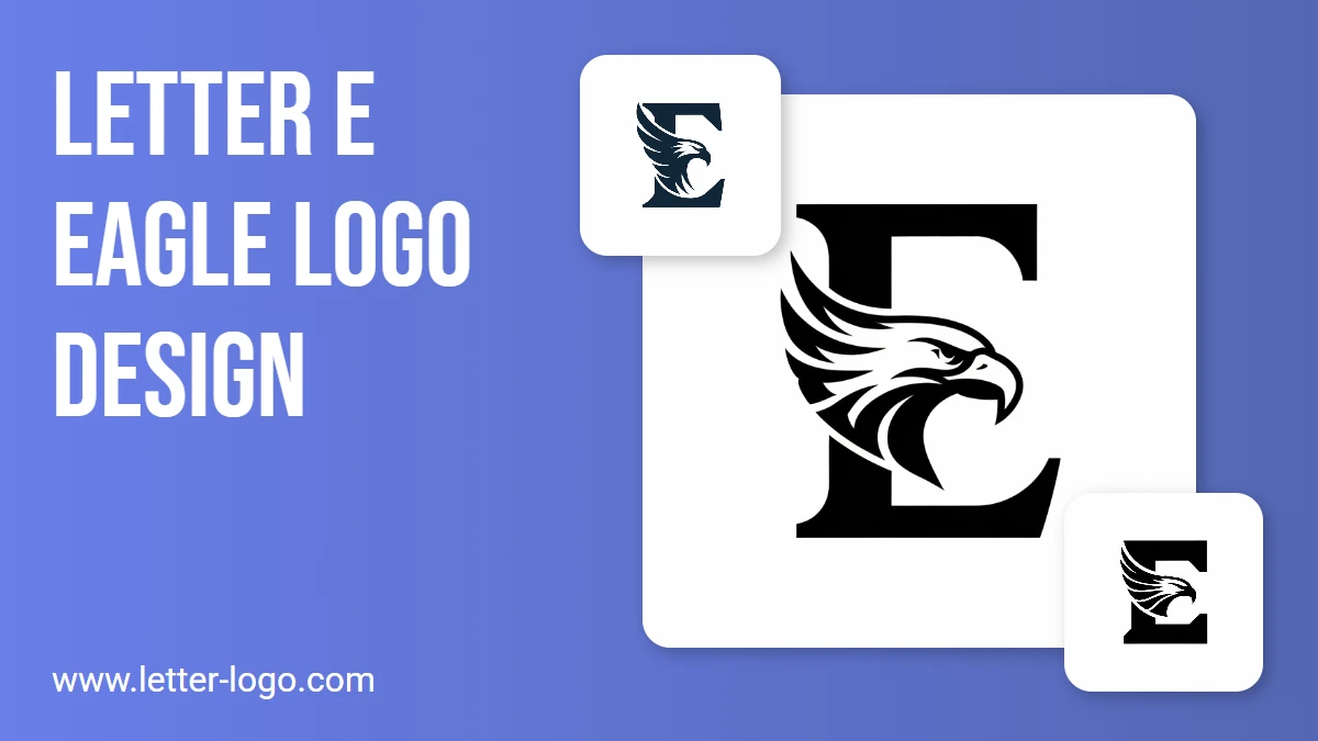 letter e eagle logo design collection