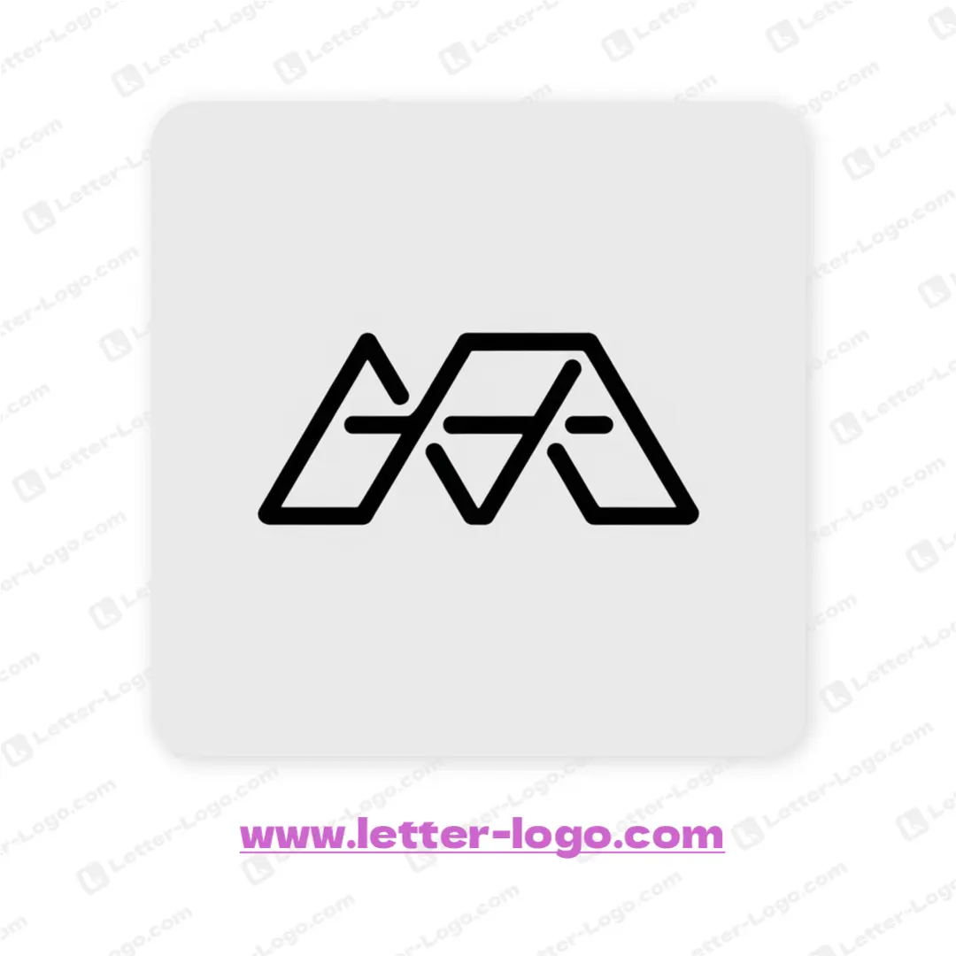 letter afa logo minimalist