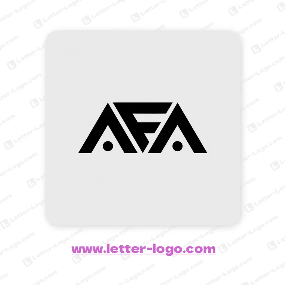 letter afa logo unique