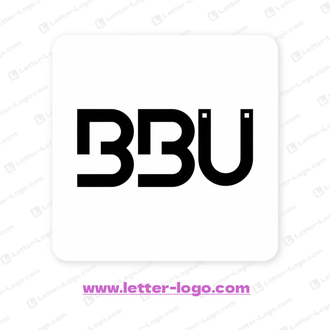 letter bbu logo icon