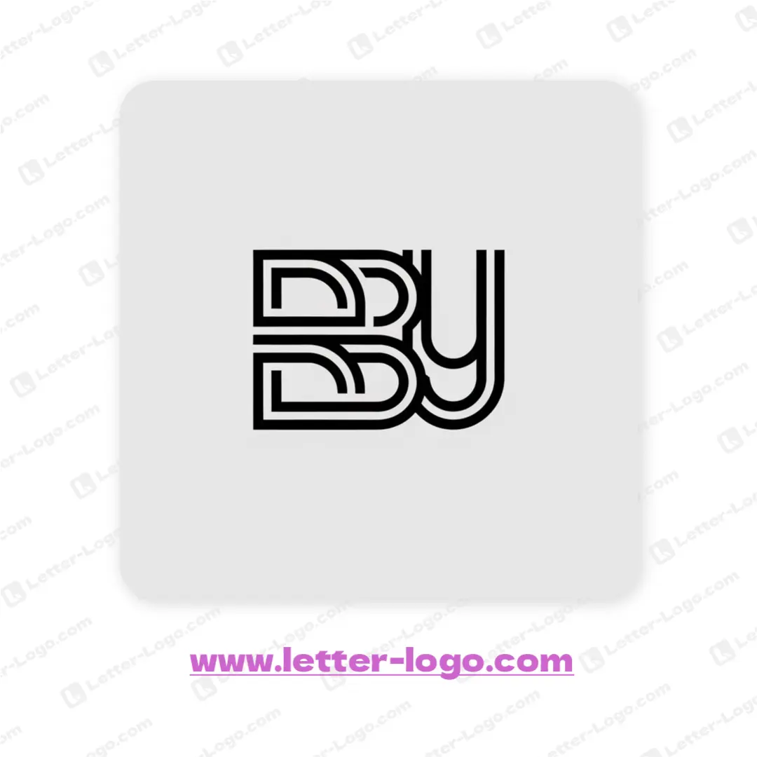 letter bbu logo minimalist