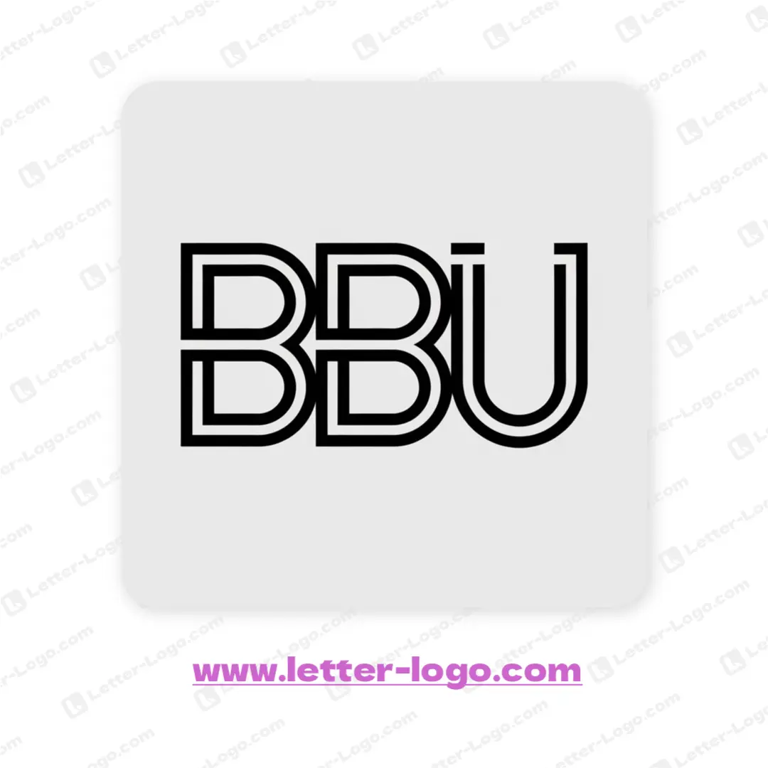 letter bbu logo professional