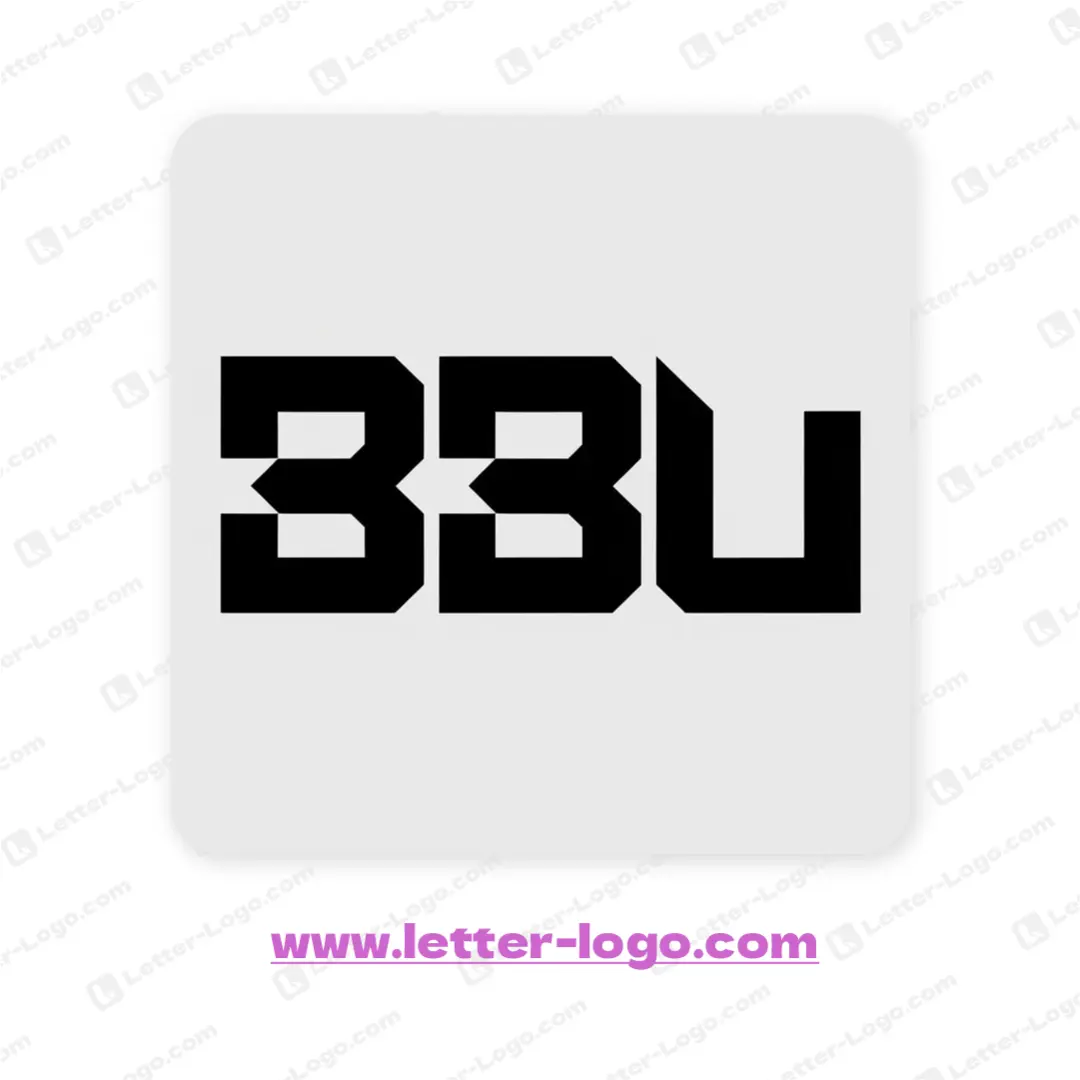 letter bbu logo unique