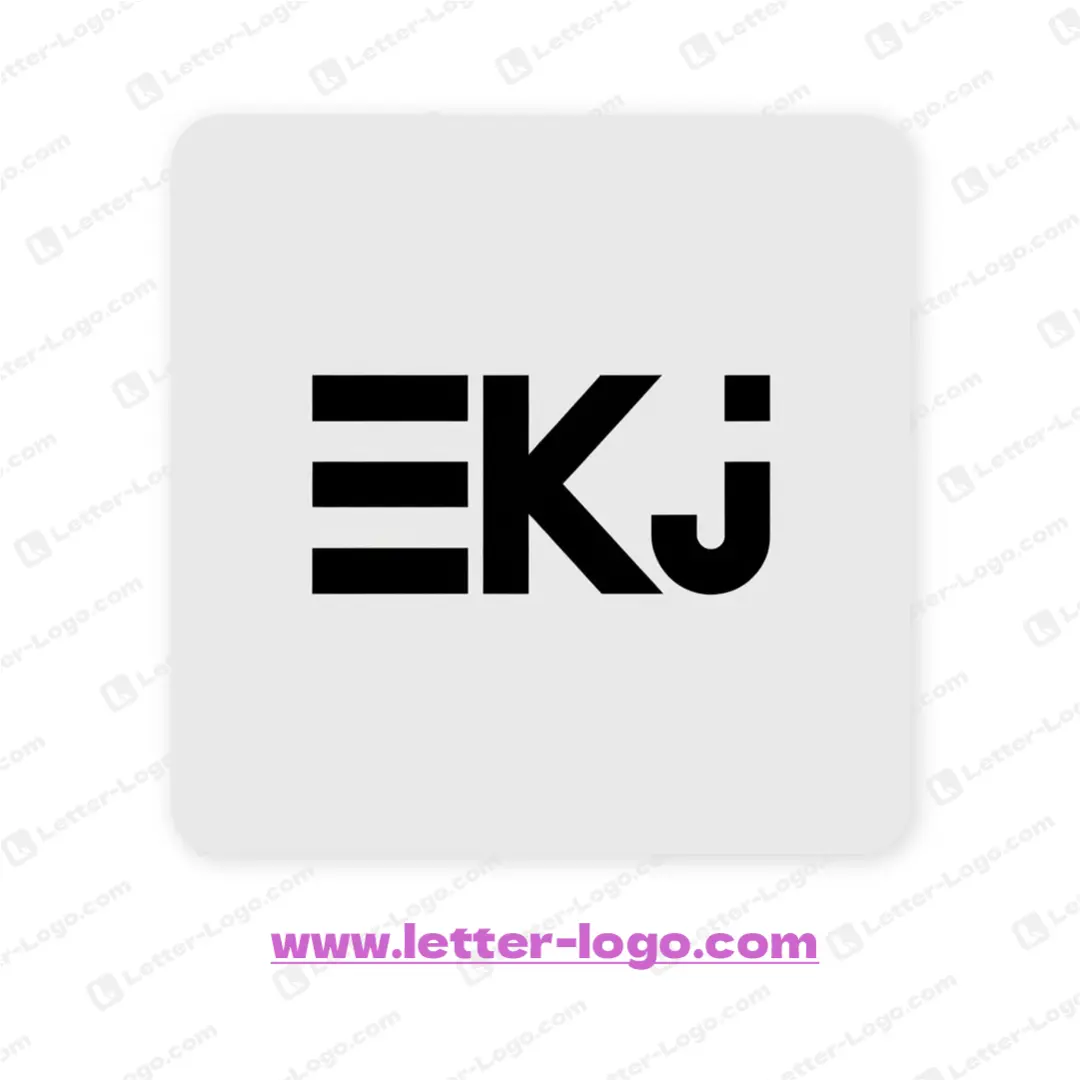 letter ekj logo creative