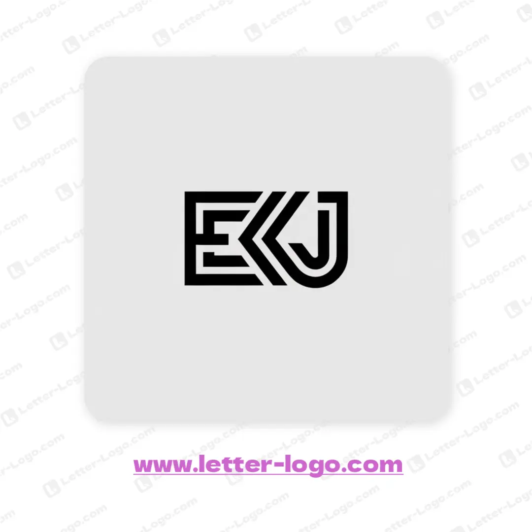 letter ekj logo professional
