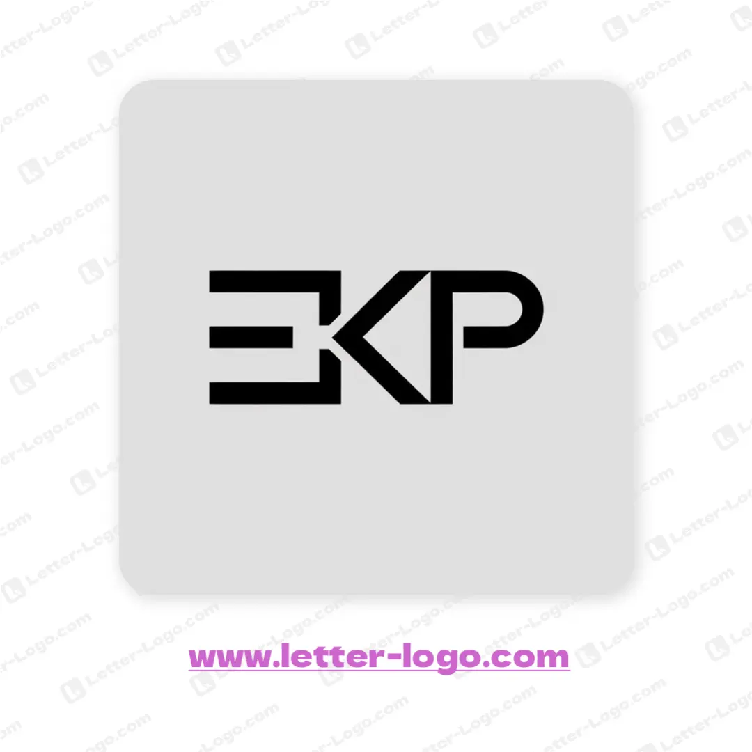 letter ekp logo design