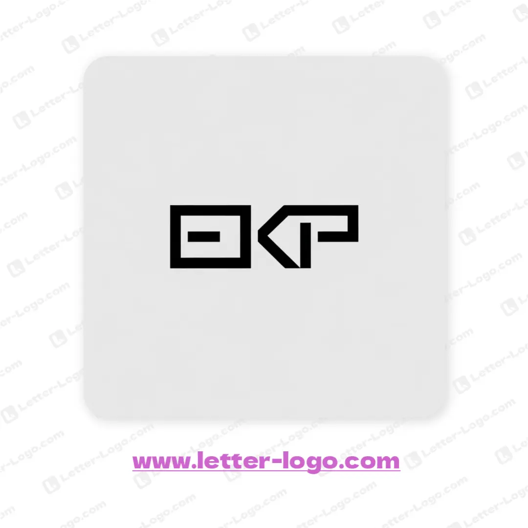 letter ekp logo minimalist