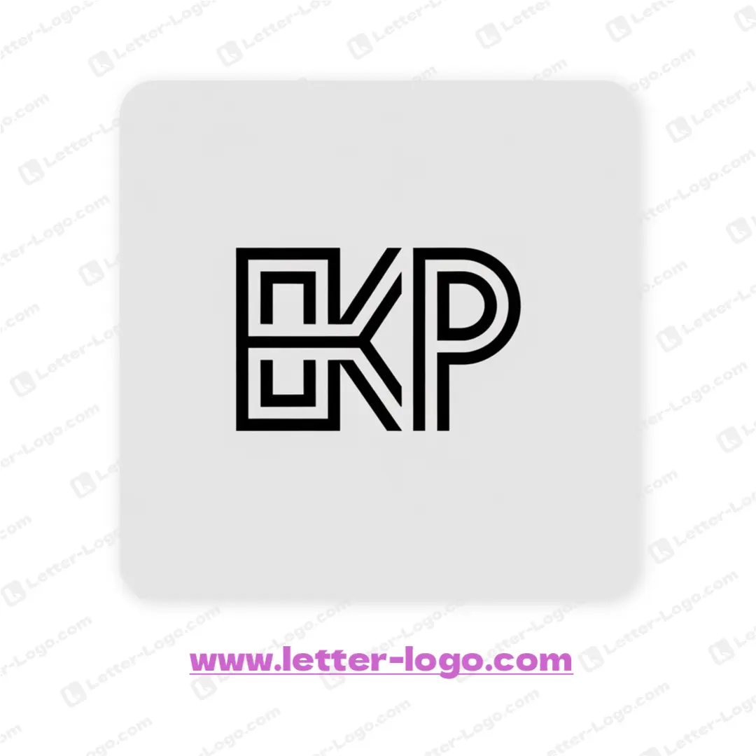 letter ekp logo modern