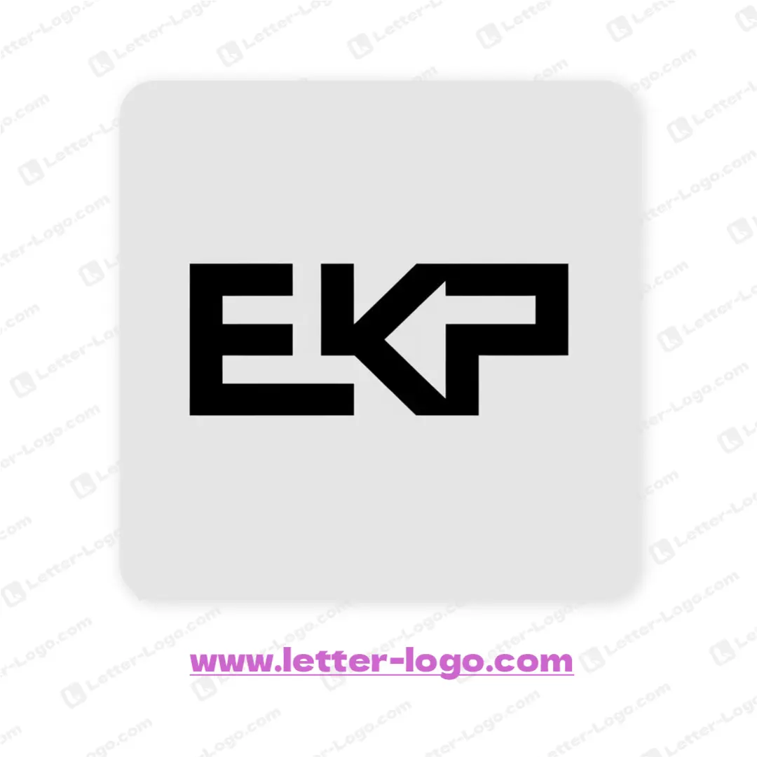 letter ekp logo unique