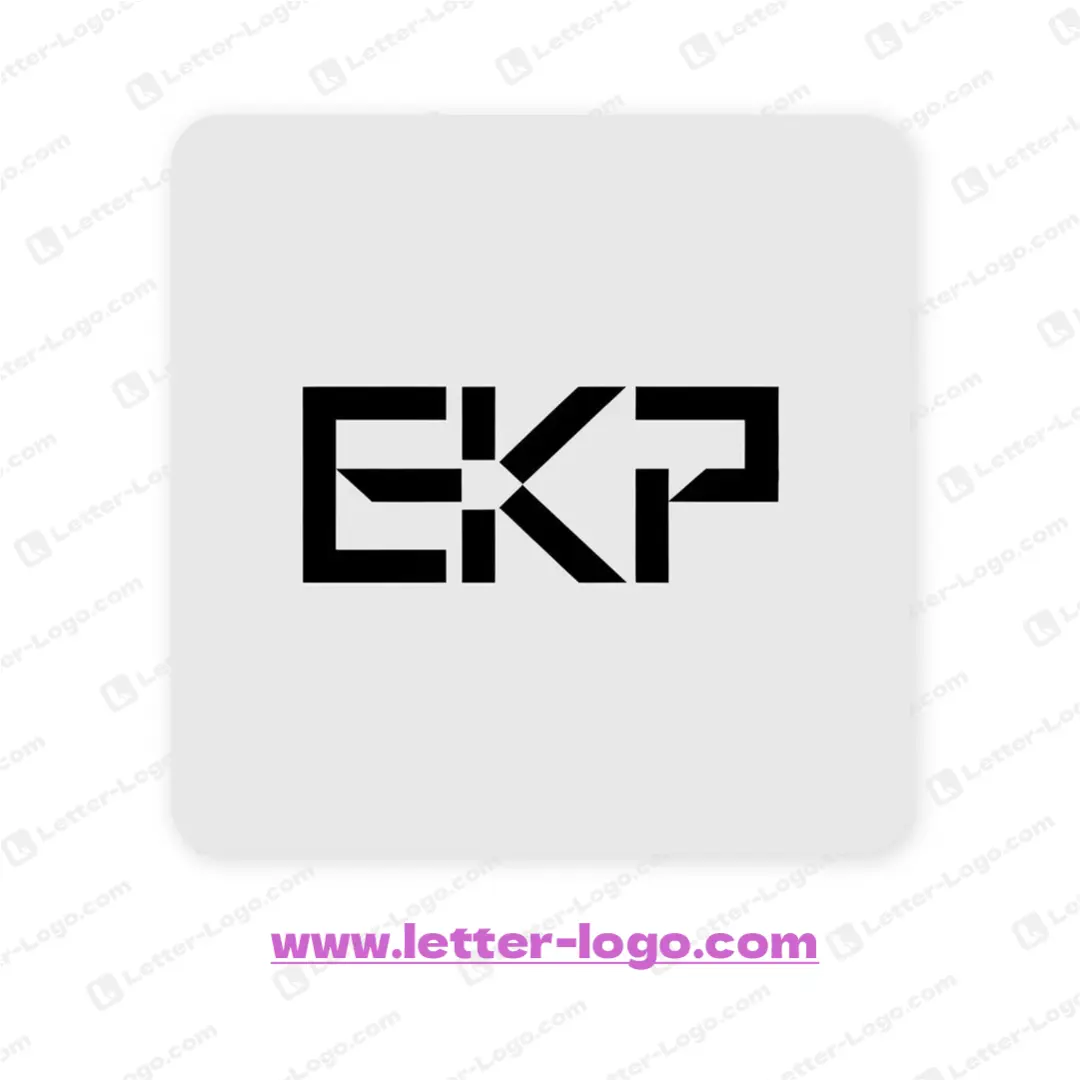 letter ekp logo vector