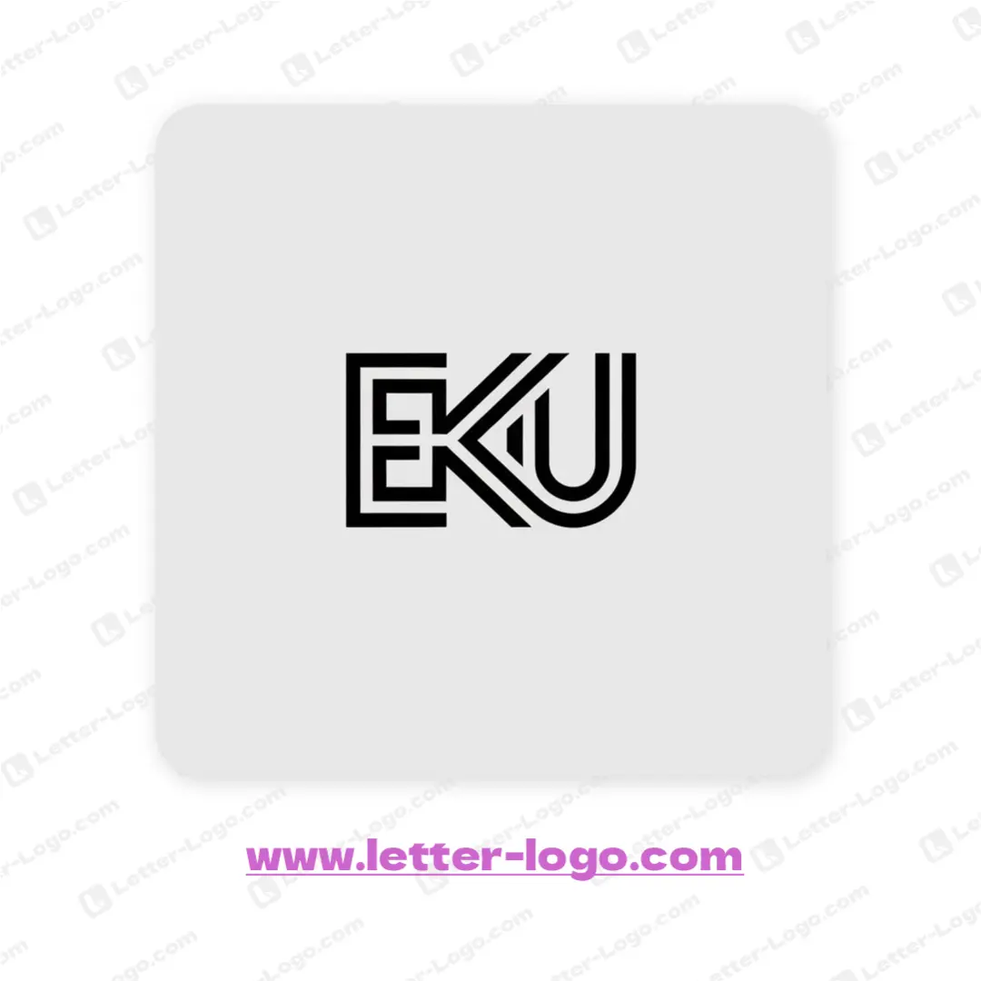 letter eku logo creative