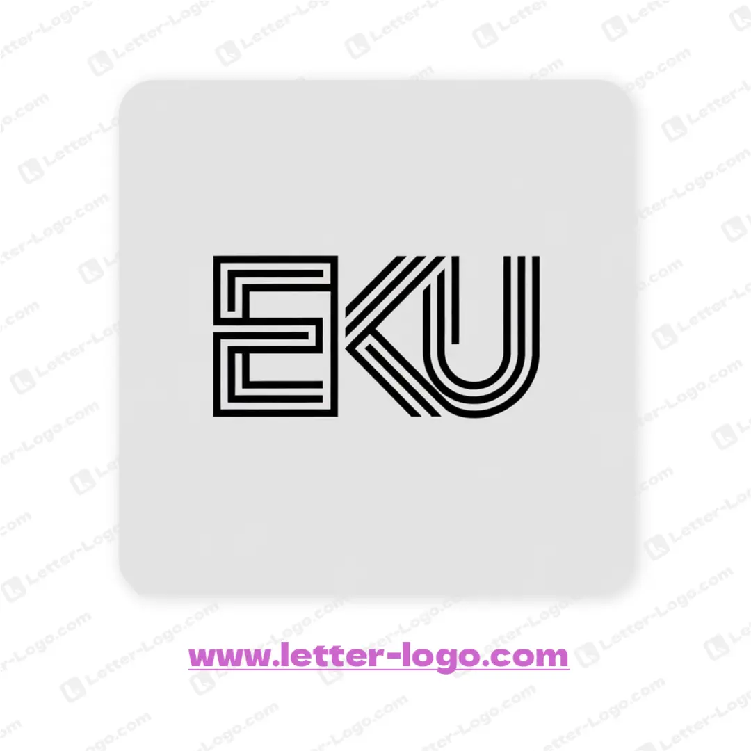 letter eku logo design