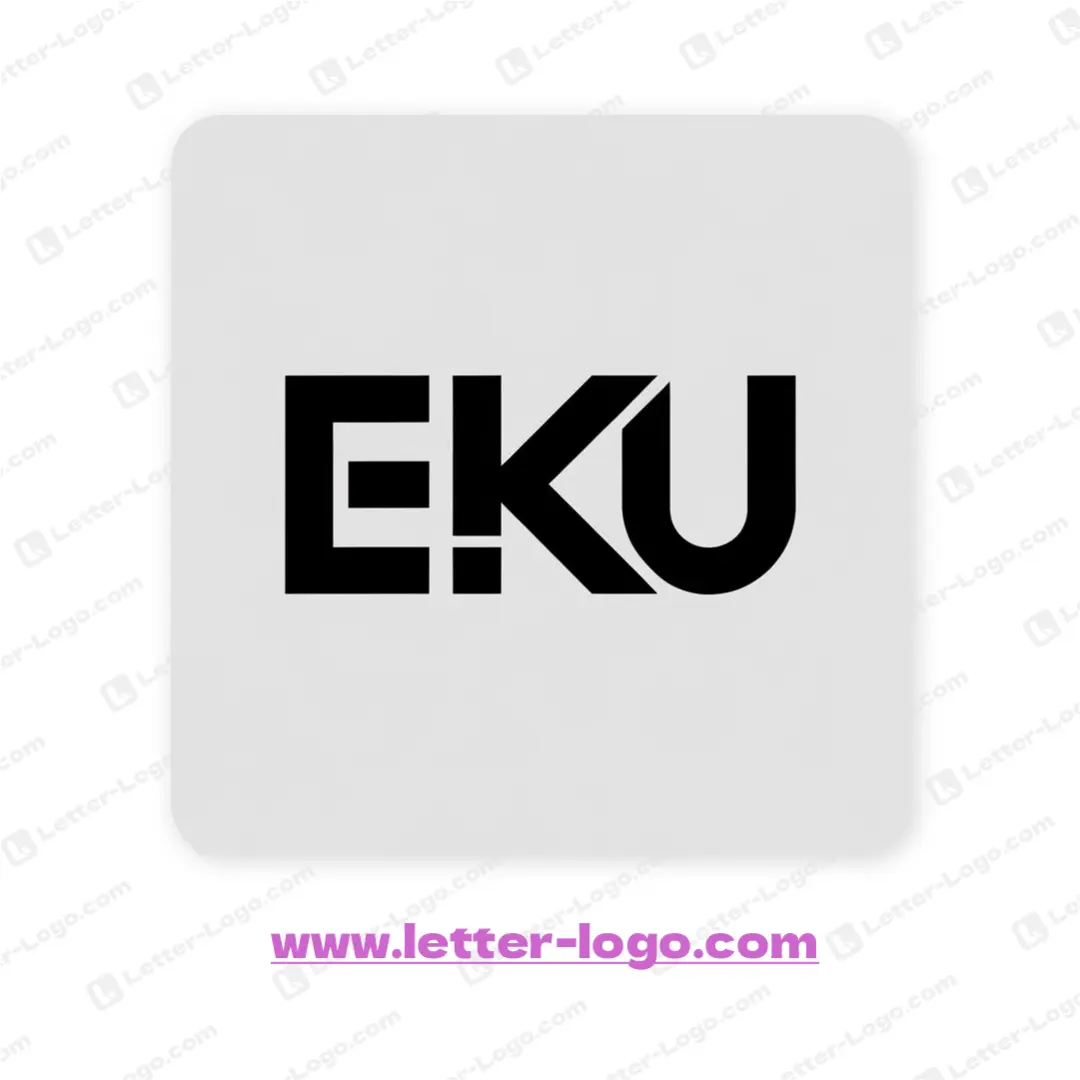 letter eku logo icon