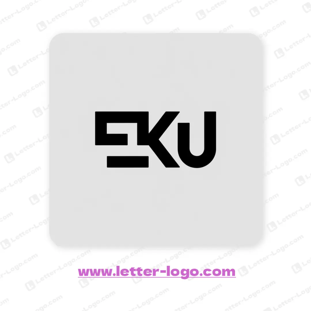 letter eku logo minimalist
