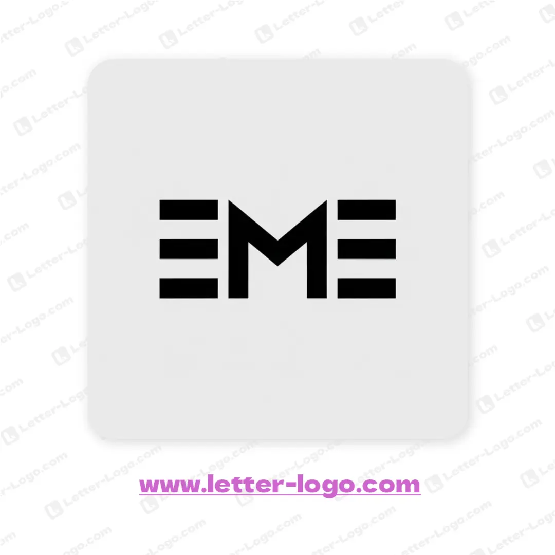 letter eme logo unique