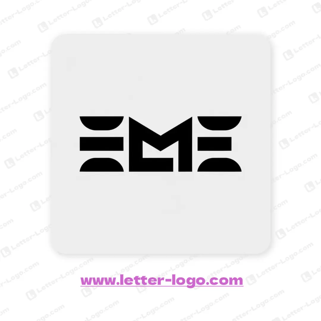 letter eme logo vector