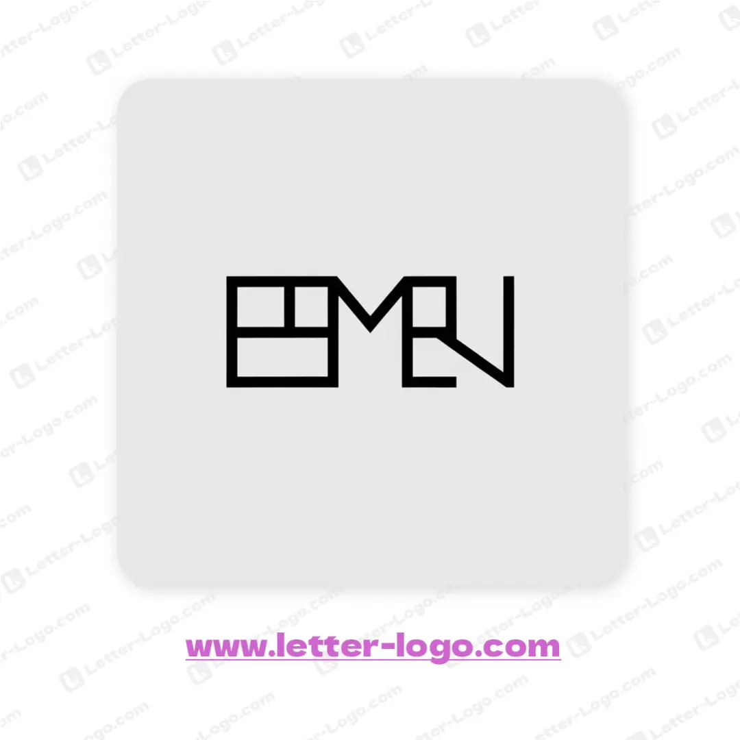 letter emn logo design