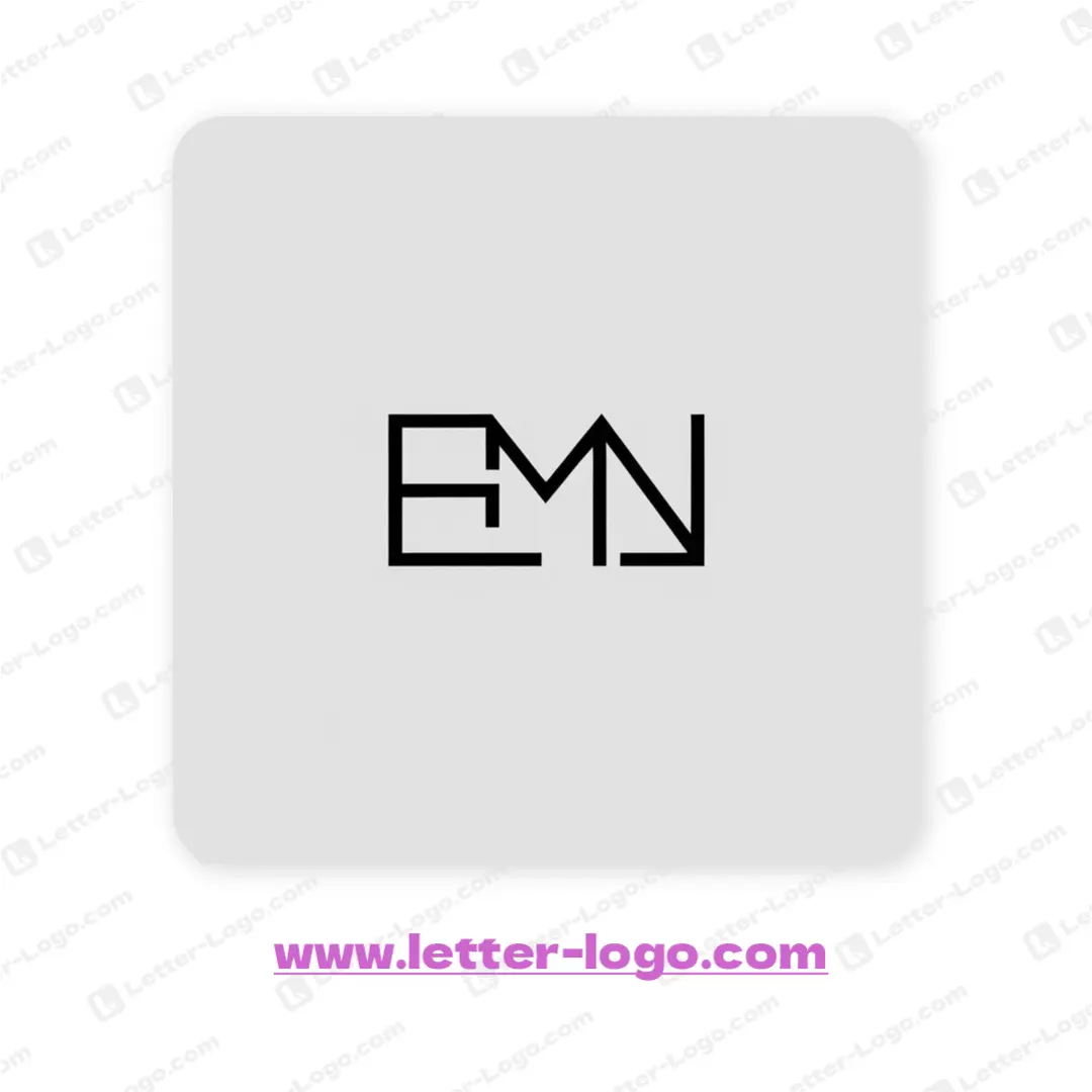 letter emn logo minimalist