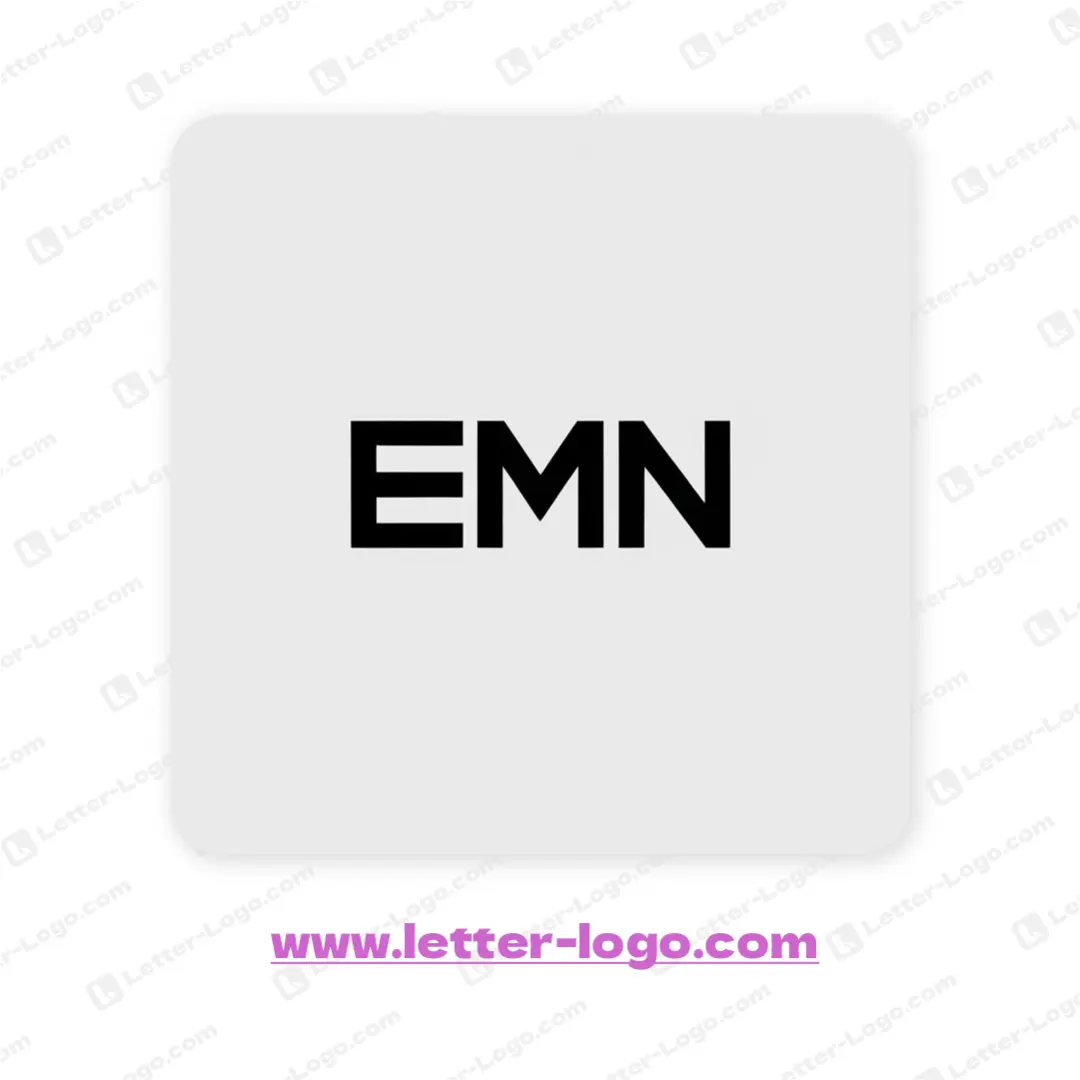 letter emn logo unique