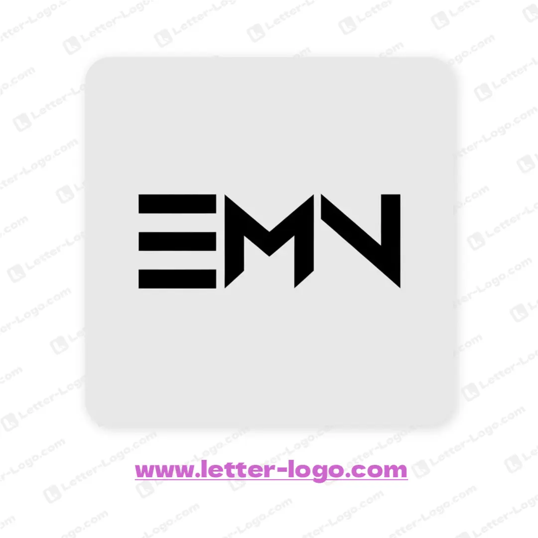 letter emn logo vector