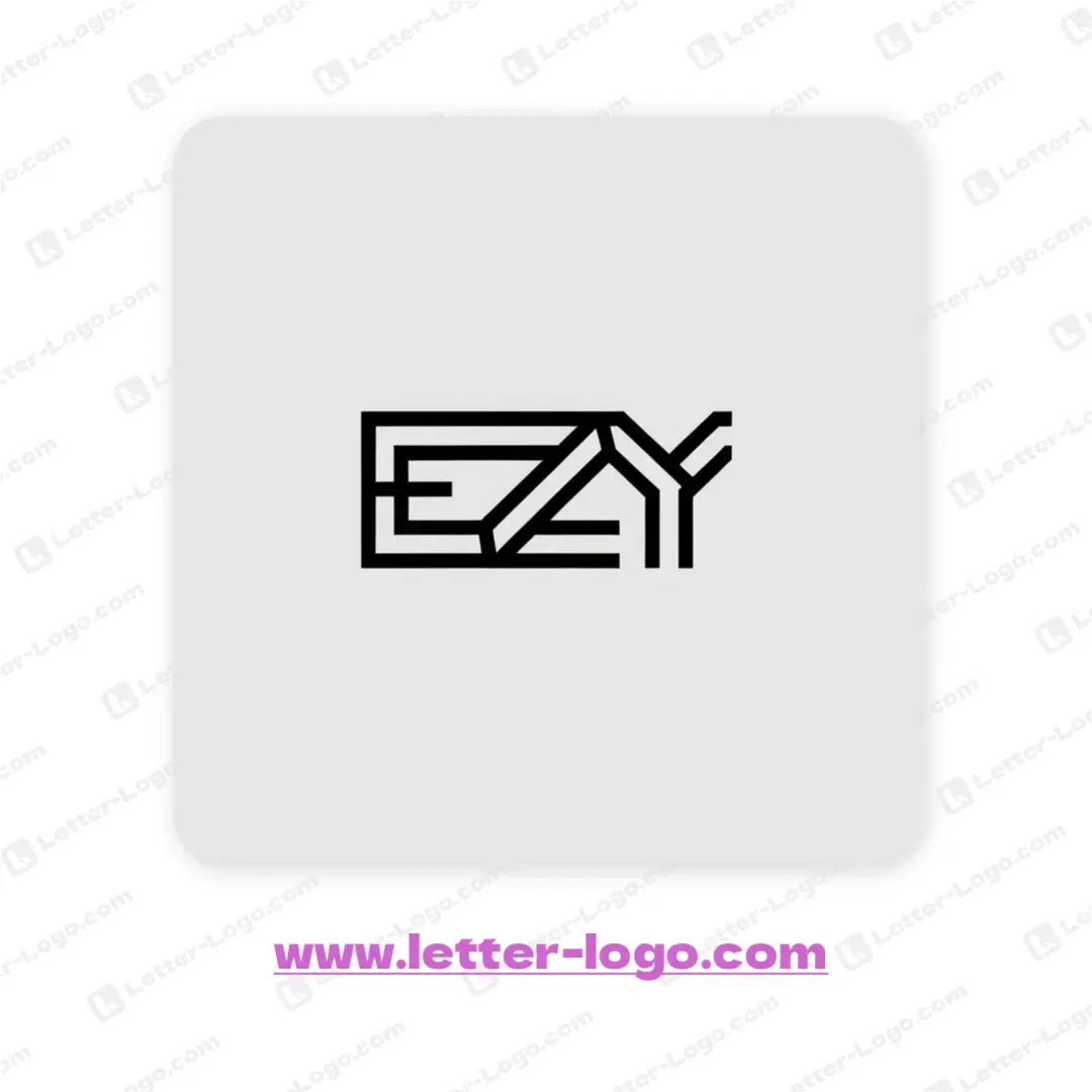 letter ezy logo modern