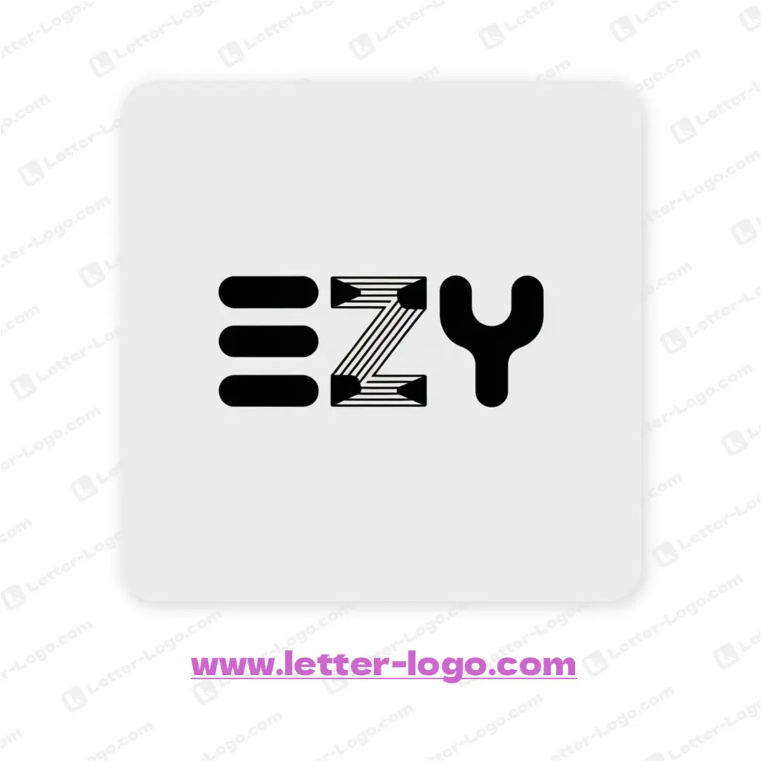 letter ezy logo unique