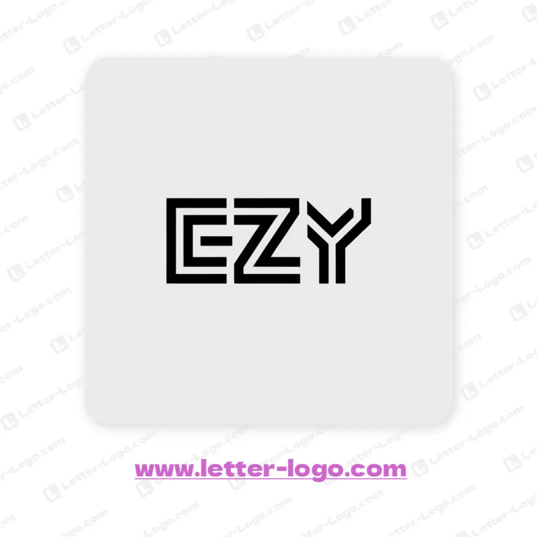 letter ezy logo vector