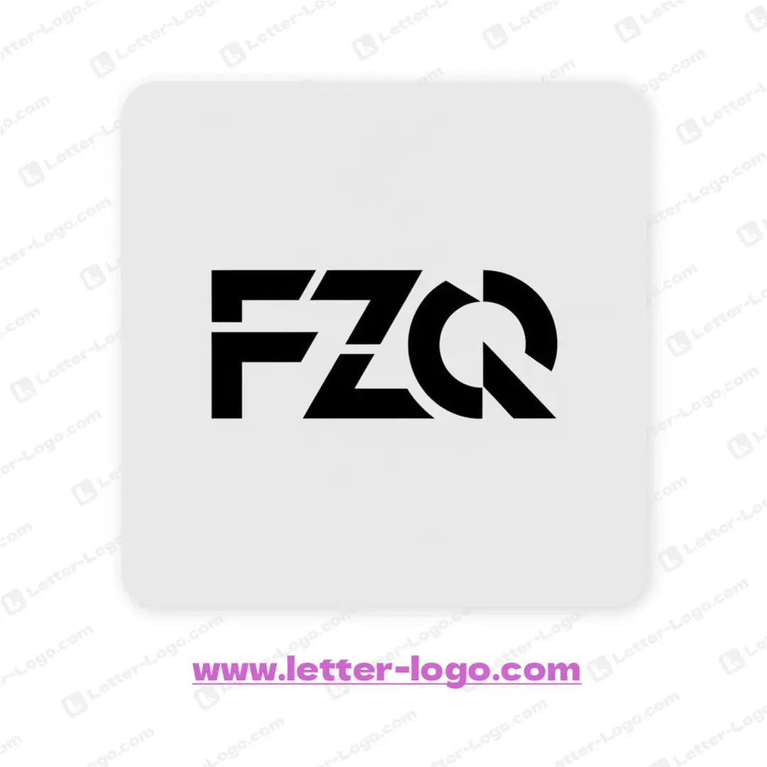 letter fzq logo unique