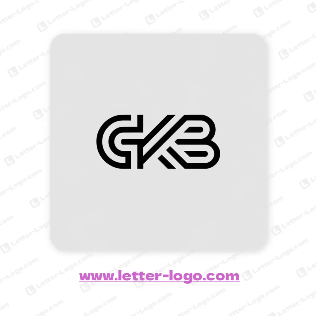 letter gkb logo design