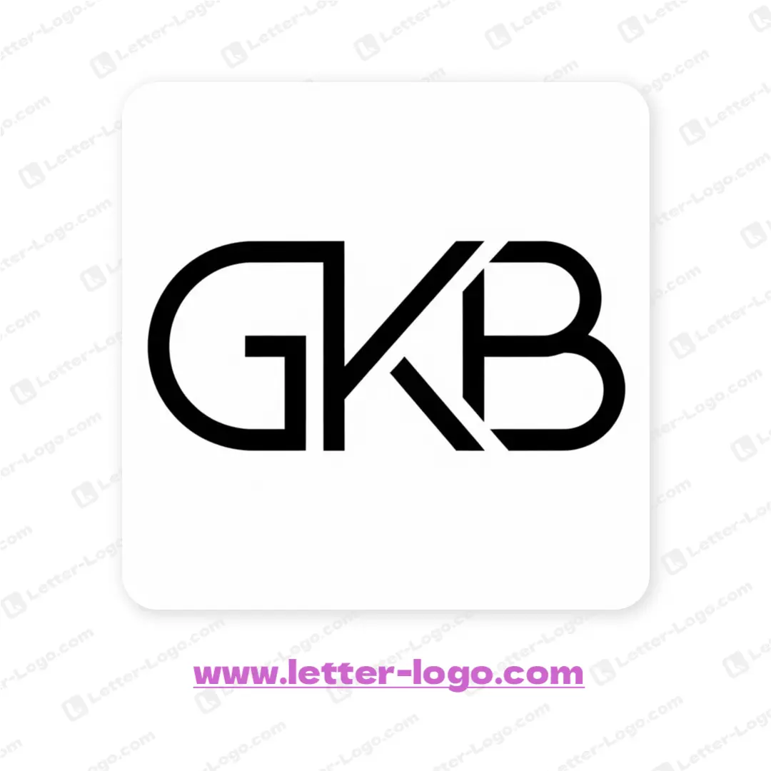 letter gkb logo icon