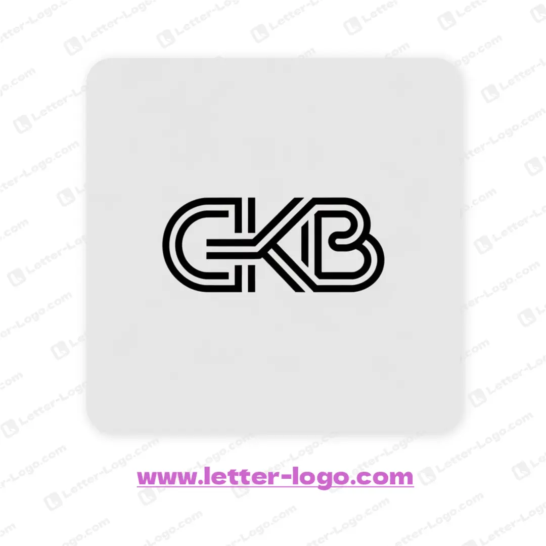 letter gkb logo minimalist