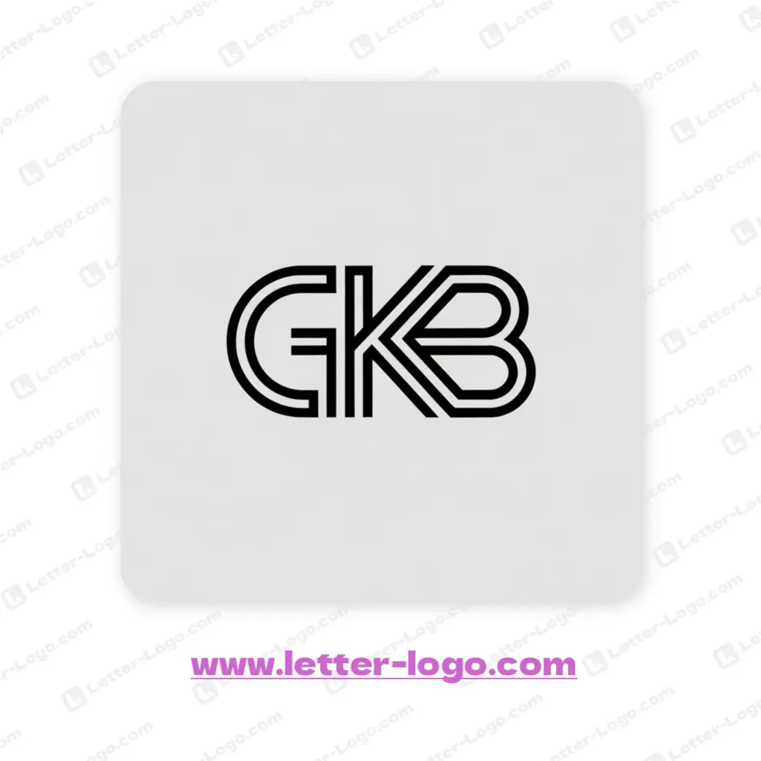 letter gkb logo modern