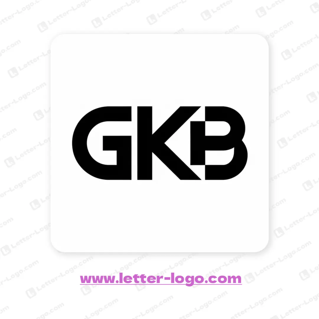 letter gkb logo unique
