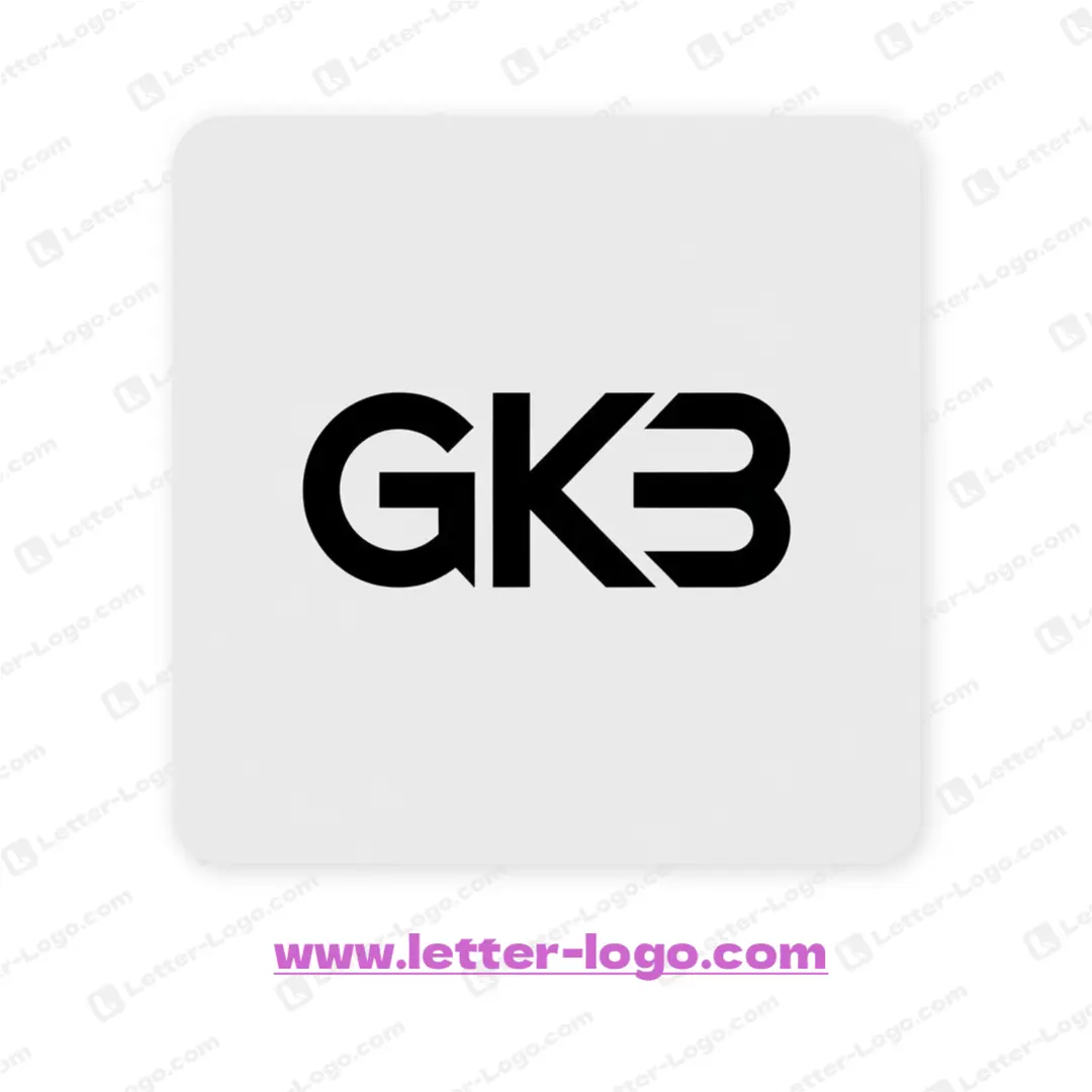 letter gkb logo vector