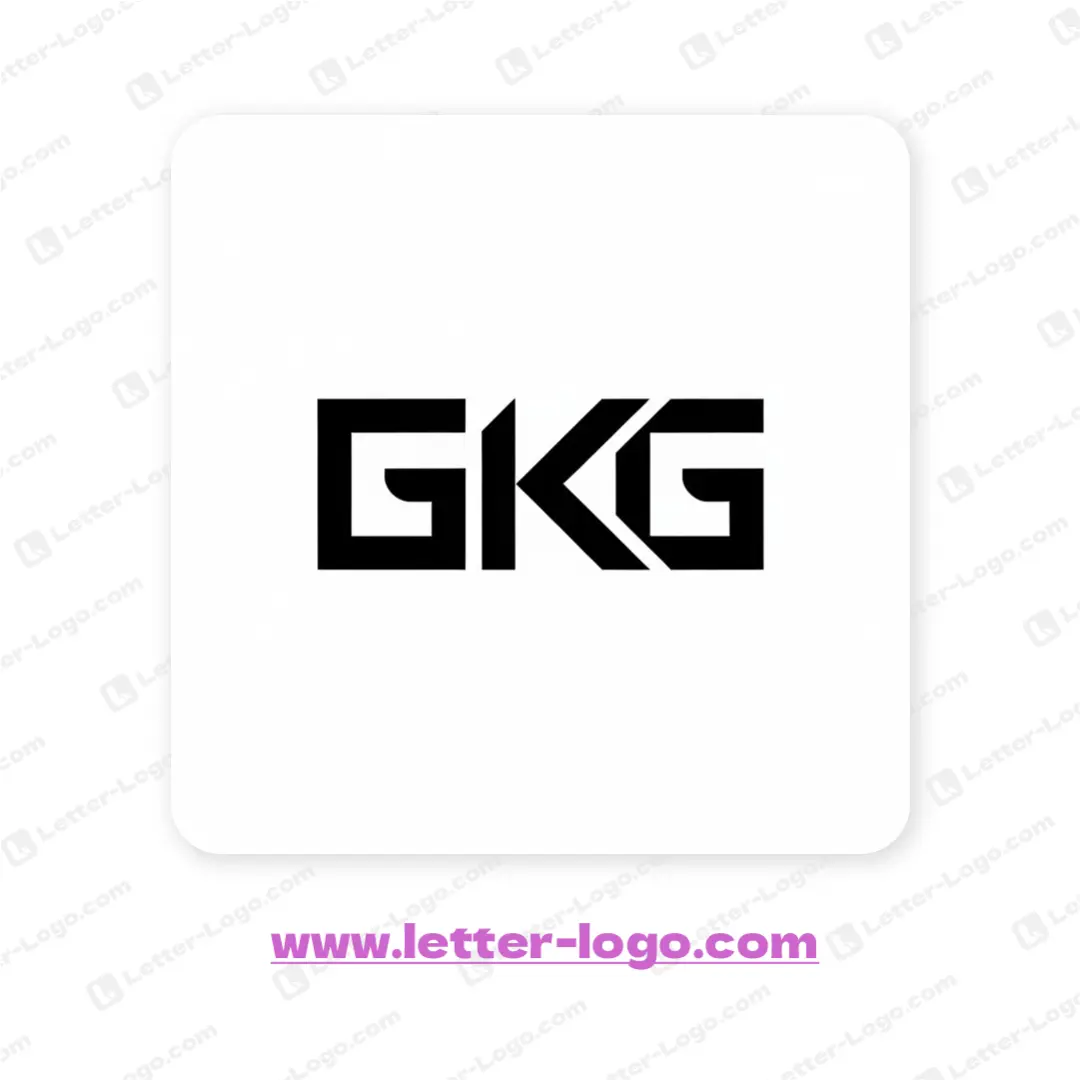 letter gkg logo design