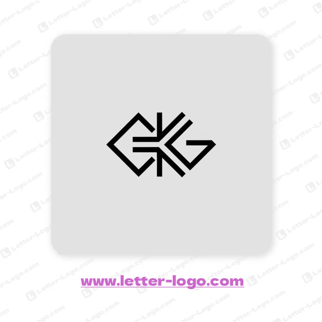 letter gkg logo professional