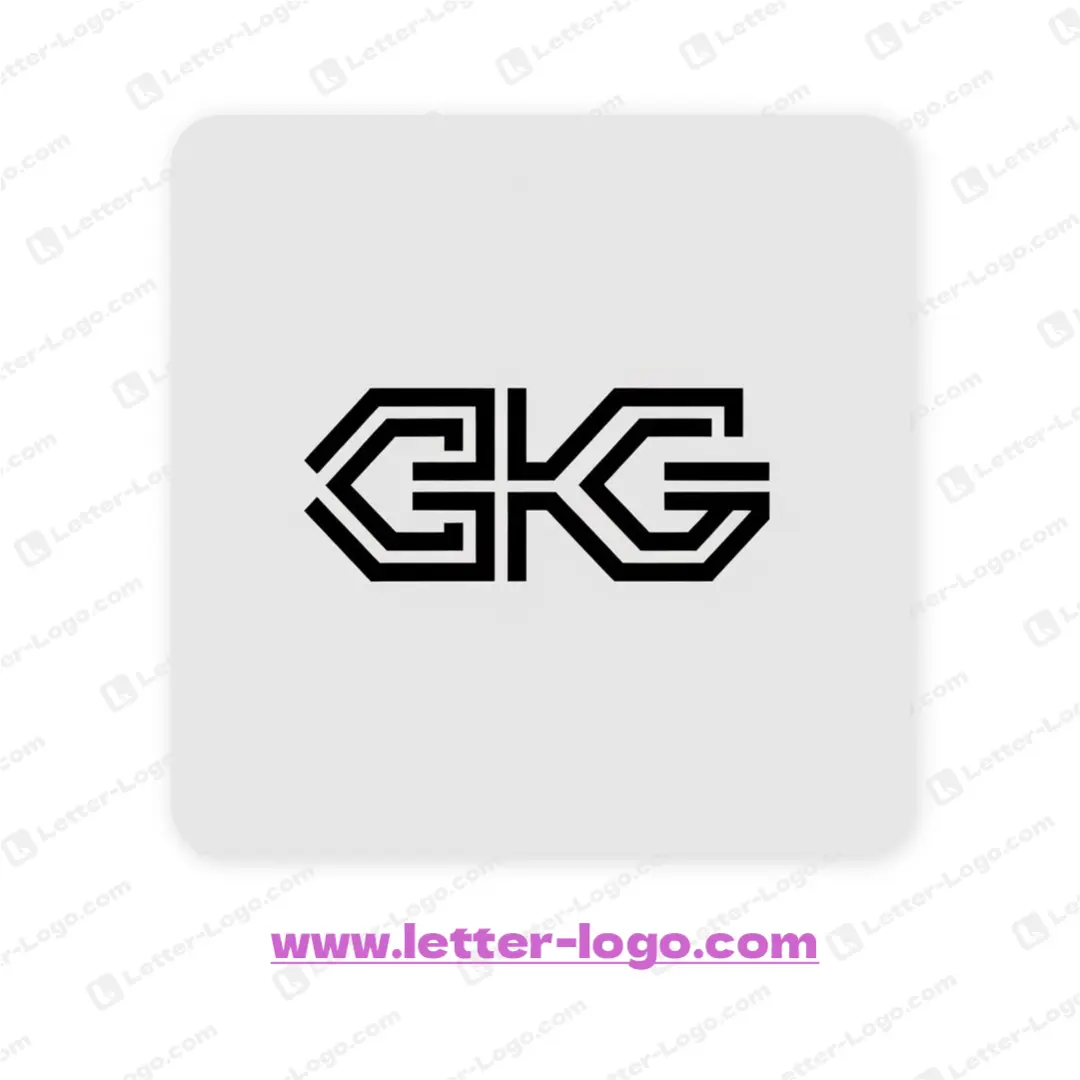 letter gkg logo unique