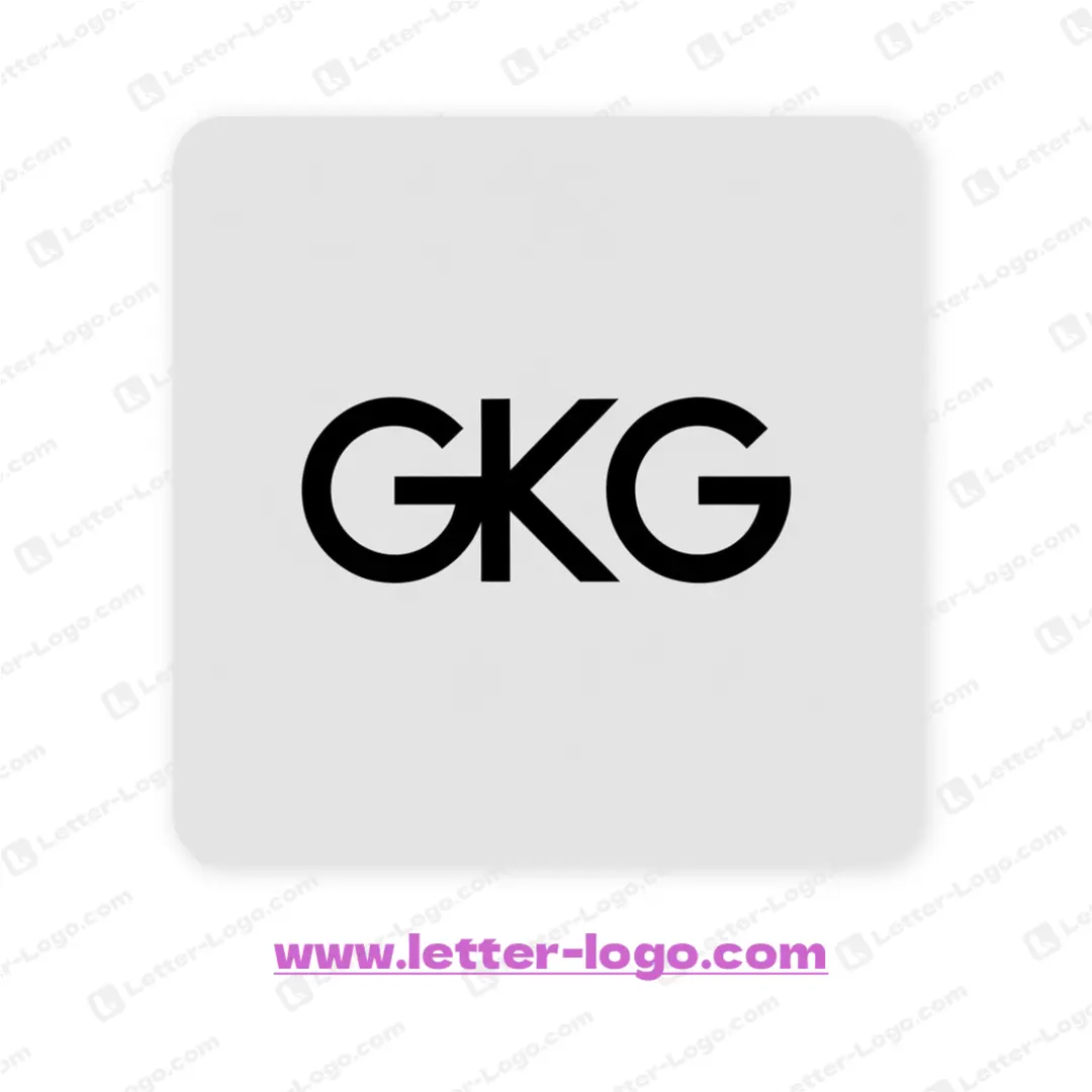 letter gkg logo vector