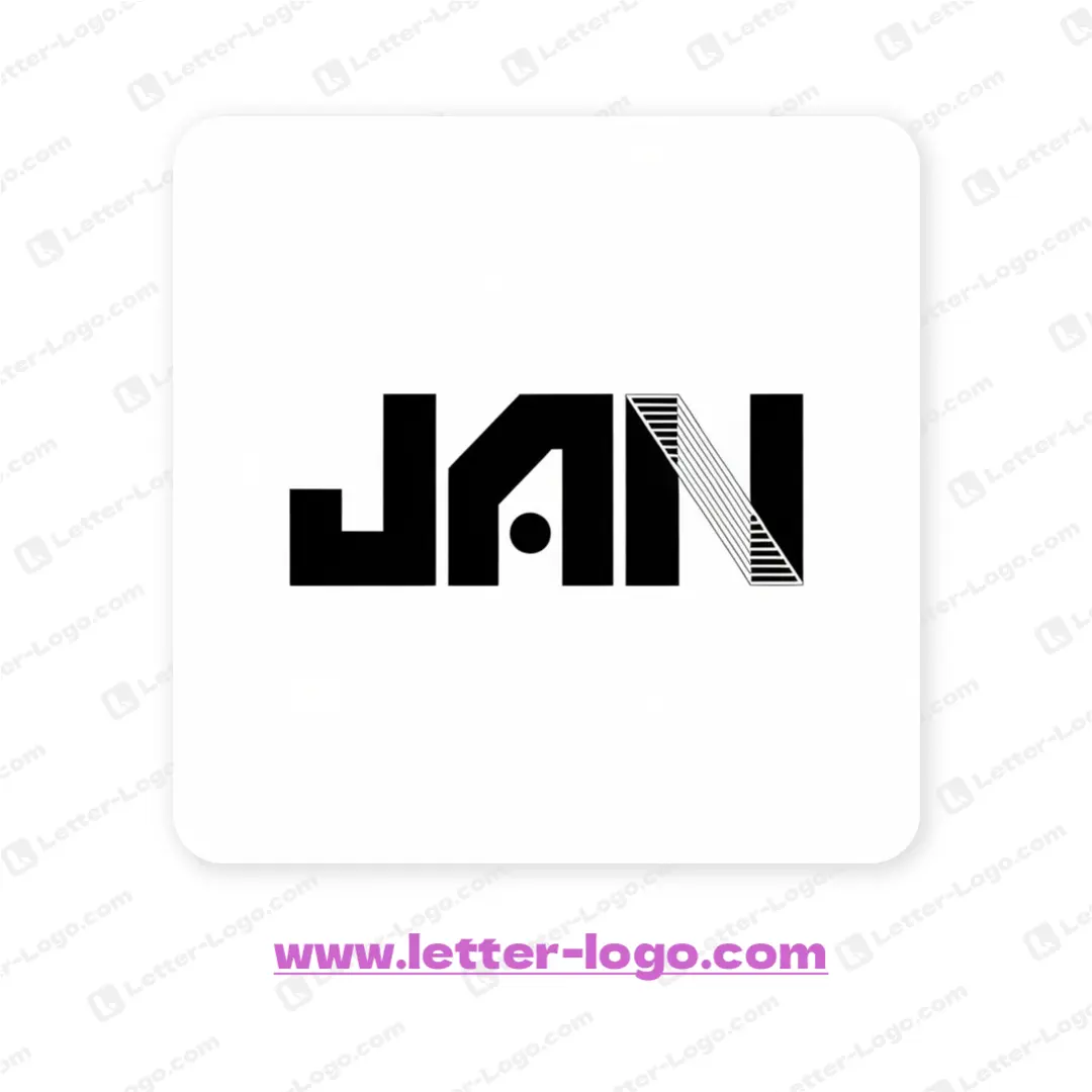 letter jan logo unique