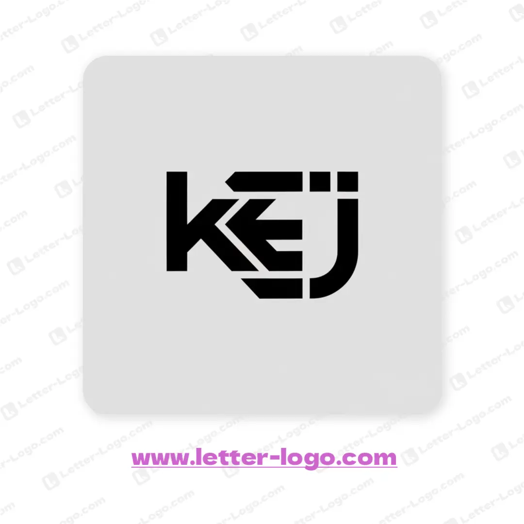 letter kej logo creative