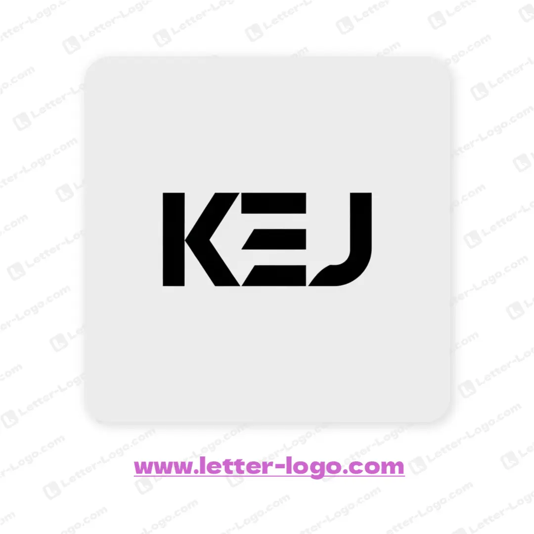 letter kej logo icon