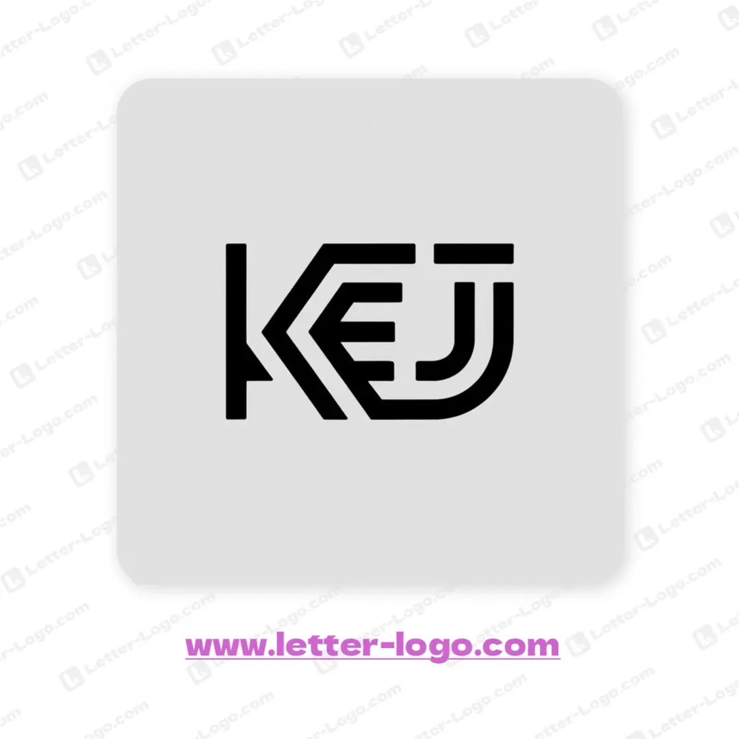 letter kej logo modern