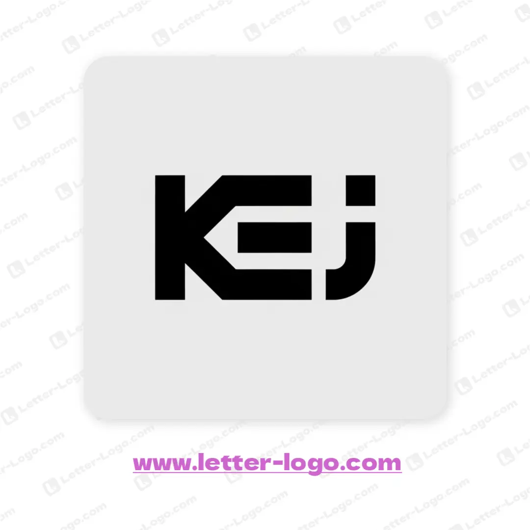 letter kej logo vector