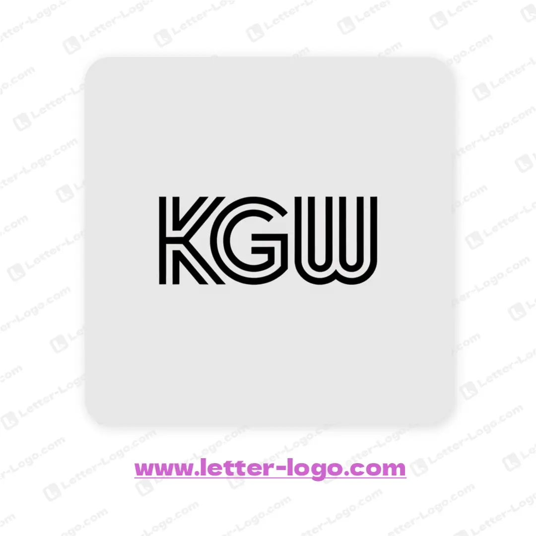 letter kgw logo creative
