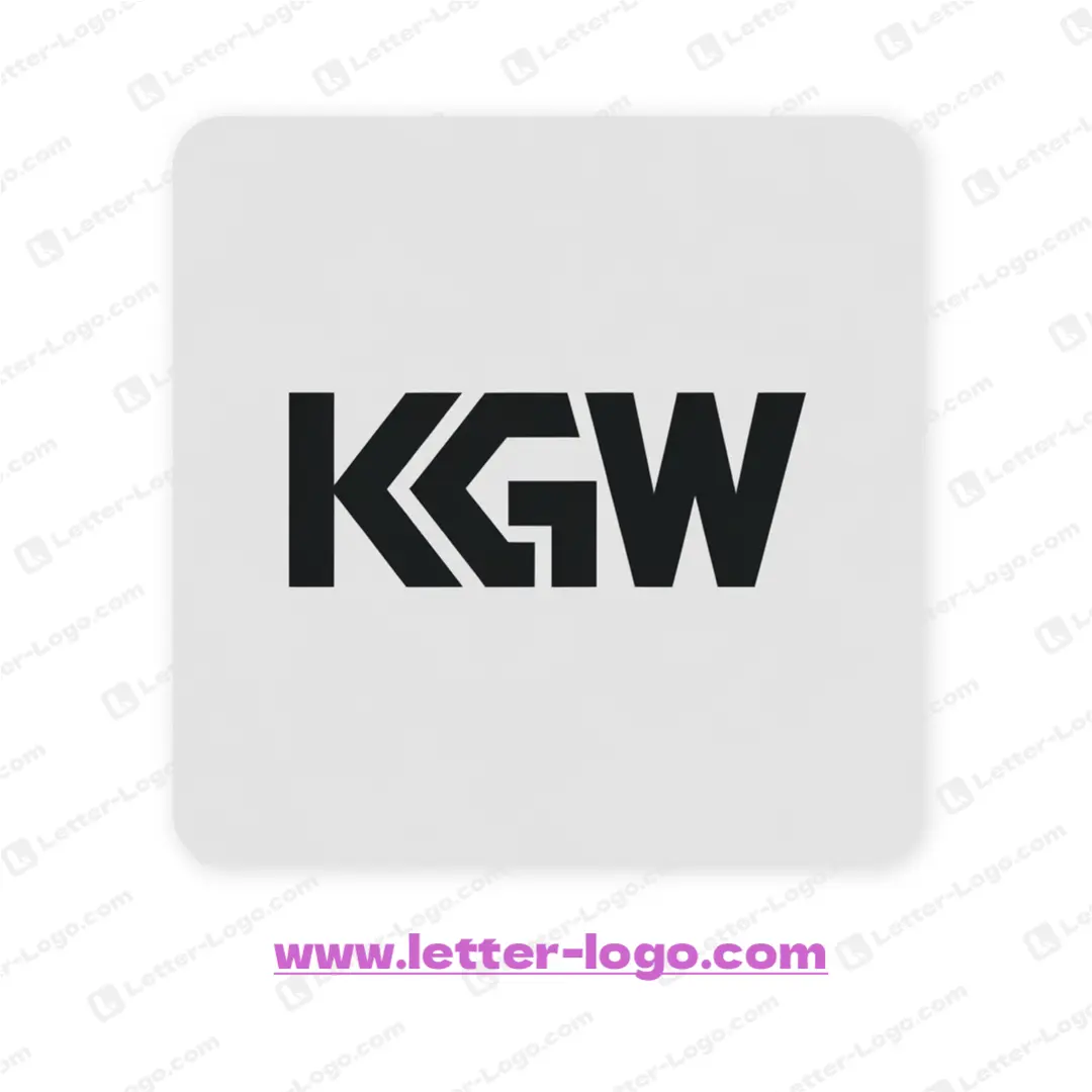 letter kgw logo design
