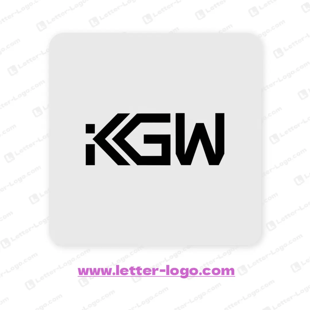 letter kgw logo icon