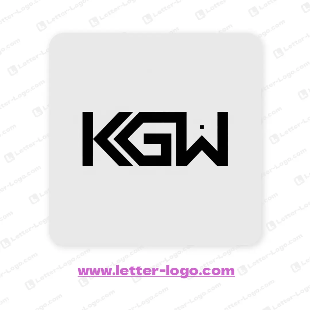 letter kgw logo professional