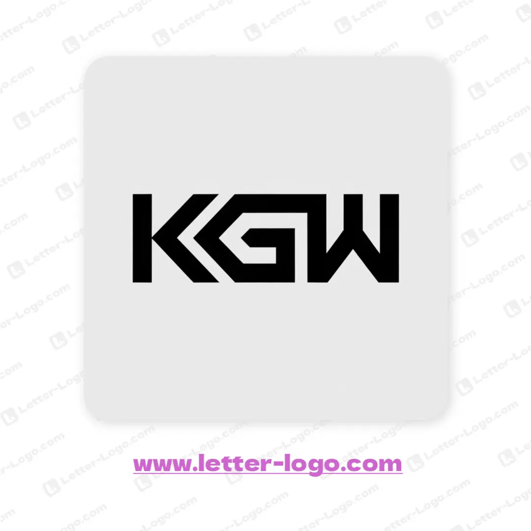 letter kgw logo unique
