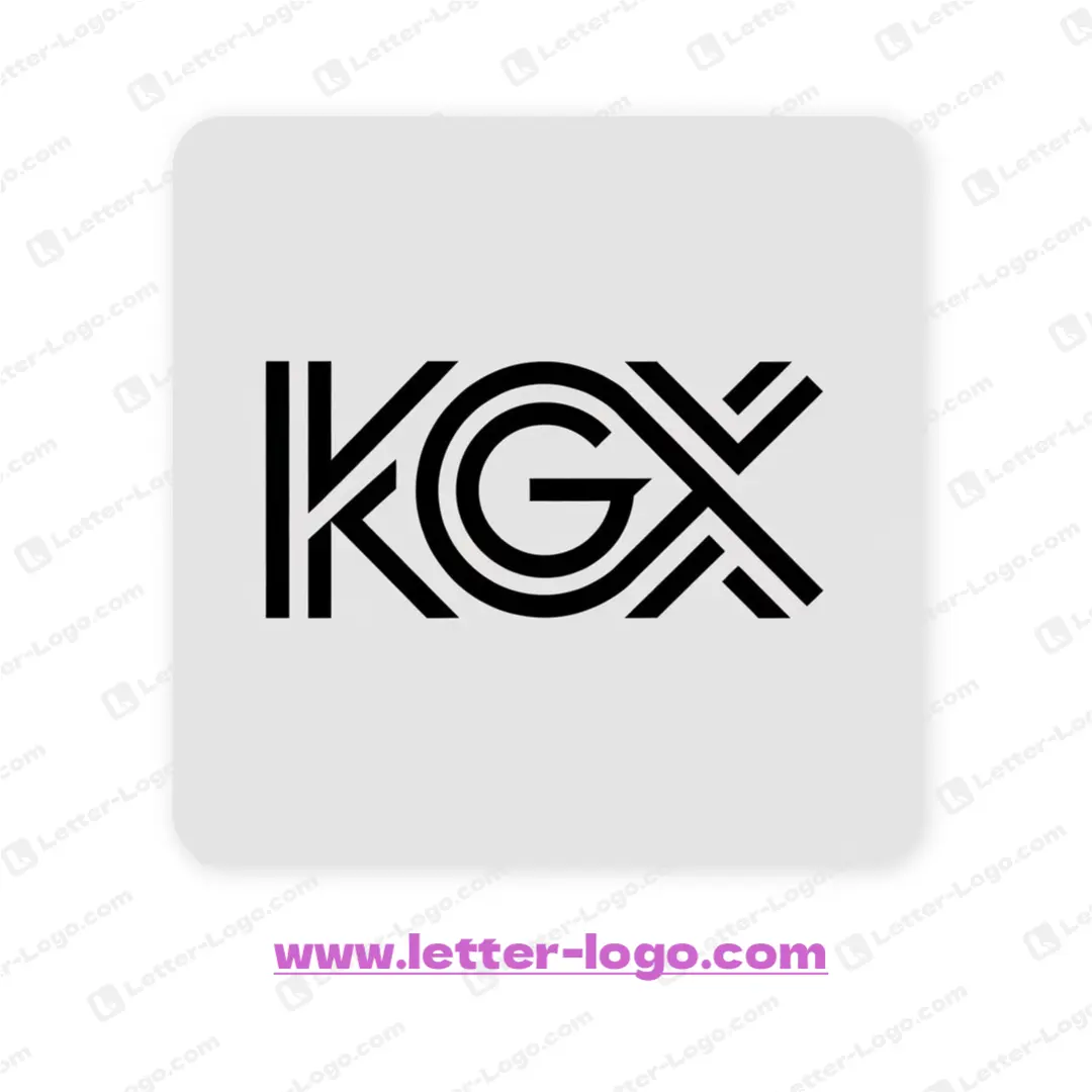 letter kgx logo design