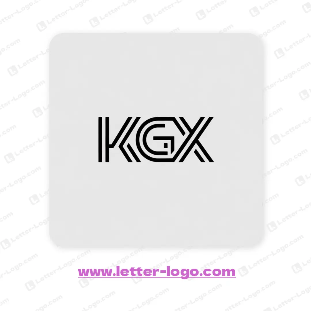 letter kgx logo minimalist